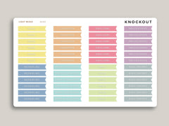 Goal Flag Header Stickers for MakseLife Planners MH89