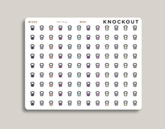 Kettlebell Icon Planner Stickers for 2021 inkWELL Press Planners IWP-N16