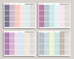 3 Hexagon Checkbox Flags for 2021 inkWELL Press Planners IWP-N58