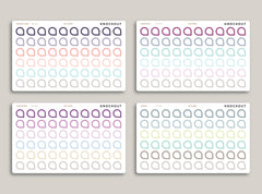 SMALL Teardrop Planner Stickers for 2021 inkWELL Press Planners IWP-W21