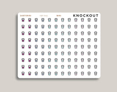 Kettlebell Icon Planner Stickers for 2021 inkWELL Press Planners IWP-N16