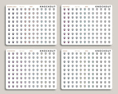 Kettlebell Icon Planner Stickers for 2021 inkWELL Press Planners IWP-N16