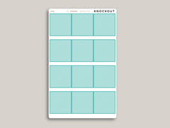 Monthly Full Box Planner Stickers for 2021 MakseLife Planner R7
