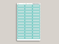 Quarter Box Planner Stickers  for 2021 MakseLife Planner R4