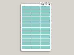 Matte Transparent Classic Quarter Box Planner Stickers  for 2021 MakseLife Planner R9