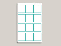 Monthly Full Box Planner Stickers for 2021 MakseLife Planner R7