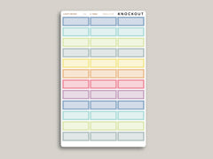 Quarter Box Planner Stickers  for 2021 MakseLife Planner R4