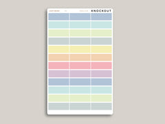 Matte Transparent Classic Quarter Box Planner Stickers  for 2021 MakseLife Planner R9