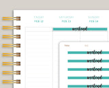 Vertical Highlight Weekend Header Stickers for MakseLife Planner R15