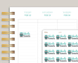 Sheets & Towels Icon Planner Stickers for MakseLife Planner U20