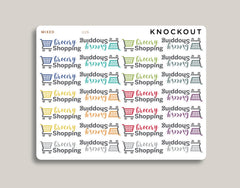 Grocery Shopping Icon Planner Stickers for MakseLife Planner U26