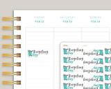Recycling Day Icon Planner Sticker for MakseLife Planner U27