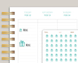 Birthday Icon Planner Stickers for MakseLife Planner U12
