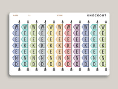 Horizontal Weekend Banner Stickers for Makse Life Planner R21