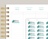 Clean Kitchen Icon Planner Stickers for MakseLife Planner U23