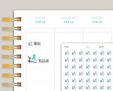 Treadmill Icon Planner Stickers for MakseLife Planner U29