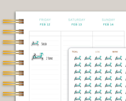 Indoor Rowing Icon Planner Stickers for MakseLife Planners U36