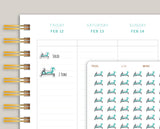 Indoor Rowing Icon Planner Stickers for MakseLife Planners U36