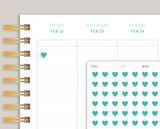 Heart Icon Planner Stickers for MakseLife Planner U37
