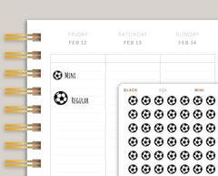 Soccer/Football Sports Planner Stickers FQ6