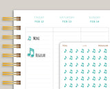 Music Note Icon Planner Stickers for MakseLife Planner U48