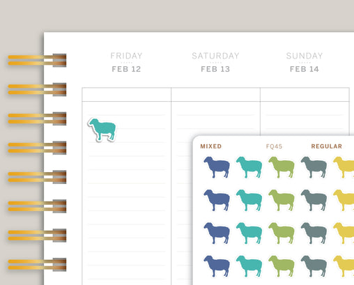 Sheep Icon Planner Stickers FQ45
