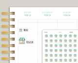 Storefront Icon Stickers for MakseLife Planner U54
