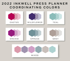 Half Box Stickers for 2022 inkWELL Press Planners IWP-P19