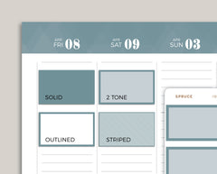 Half Box Stickers for 2022 inkWELL Press Planners IWP-P19