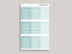 Hydration Tracker Sidebar Planner Stickers for 2022 inkWELL Press Planners IWP-P33