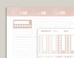 Daily Habit Tracker Planner Stickers for 2022 inkWELL Press Planners IWP-P27
