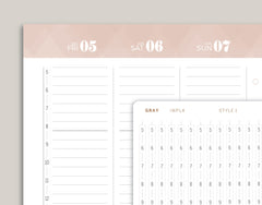 Time Strip Planner Stickers for 2023 inkWELL Press Planners IL4