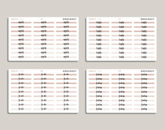 FLEX Highlight Header Stickers for 2022 inkWELL Press Planners IWP-P30