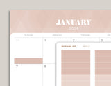 Monthly Label Planner Stickers for inkWELL Press Planners IWPL17