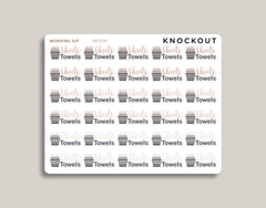 Sheets & Towels Icon Planner Stickers for 2021 inkWELL Press Planners IWP-N72