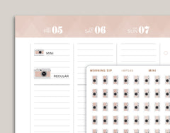 Camera Icon Planner Stickers for 2021 inkWELL Press Planners IWP-N36