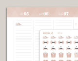 Fitness & Health Icon Sampler Planner Stickers for inkWELL Press IWPL31