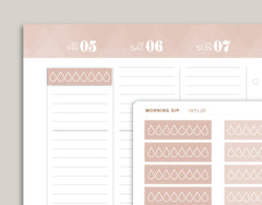 Daily Hydration Tracker Planner Stickers for 2022 inkWELL Press Planners IWP-P34