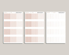 FLEX 6 Hexagon Checklist Planner Stickers for 2022 inkWELL Press Planners IWP-P11F