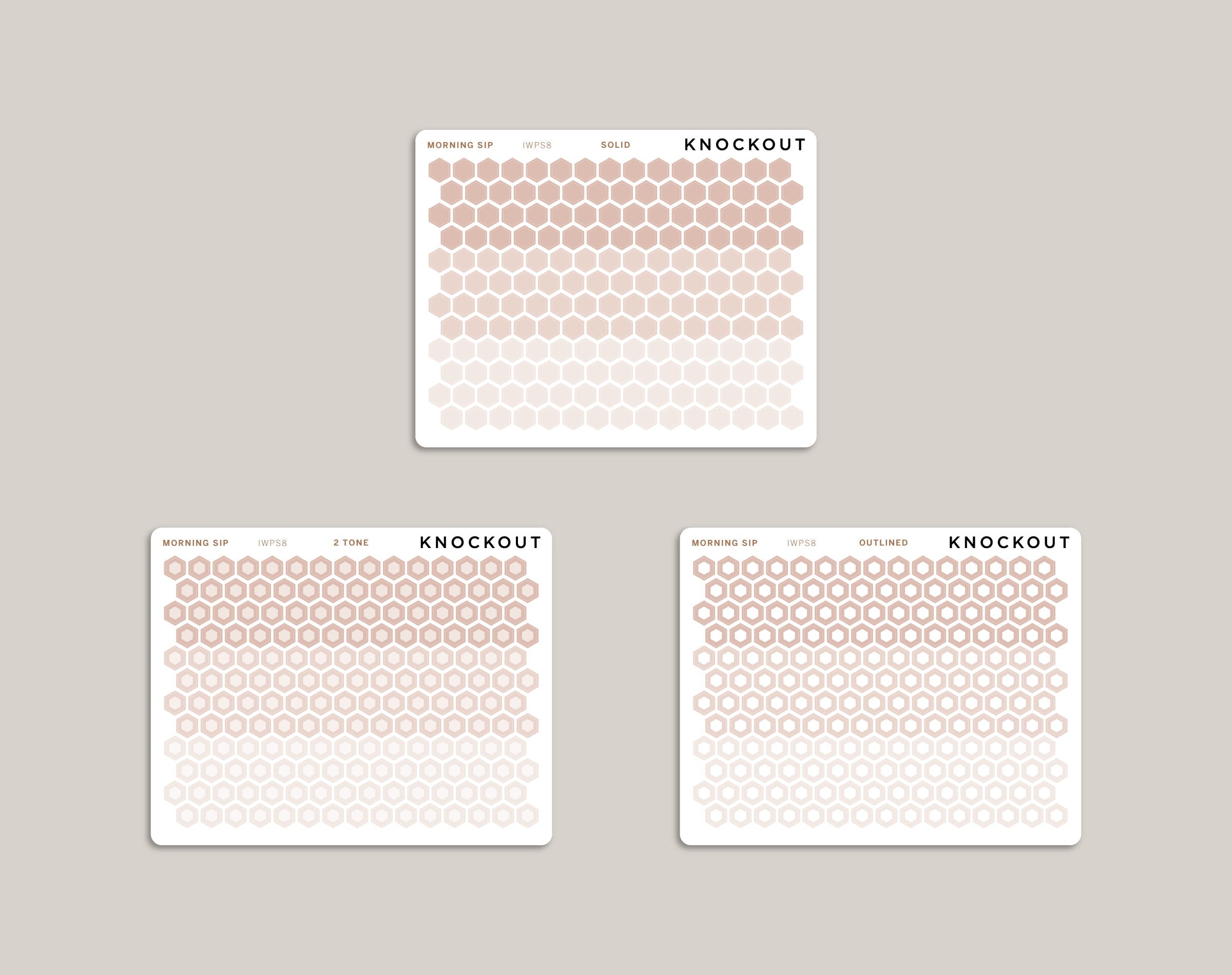 Habit Tracker Hexagons Stickers for inkWELL Press Planners IWPL8 – Knockout  Print Shop