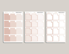 Monthly Box Planner Stickers for 2022 inkWELL Press Planners IWP-P14