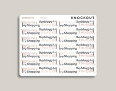 Grocery Shopping Icon Planner Stickers for 2021 inkWELL Press Planners IWP-N78