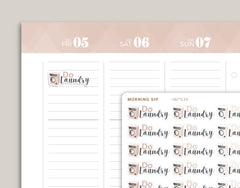 Do Laundry Planner Stickers for 2021 inkWELL Press Planners IWP-N70