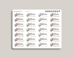 Clean Kitchen Icon Planner Stickers for 2021 inkWELL Press Planners IWP-N75