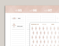 Airplane Icon Planner Stickers for 2021 inkWELL Press Planners IWP-N32