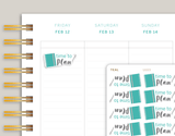 Time To Plan Stickers for MakseLife Planners U103
